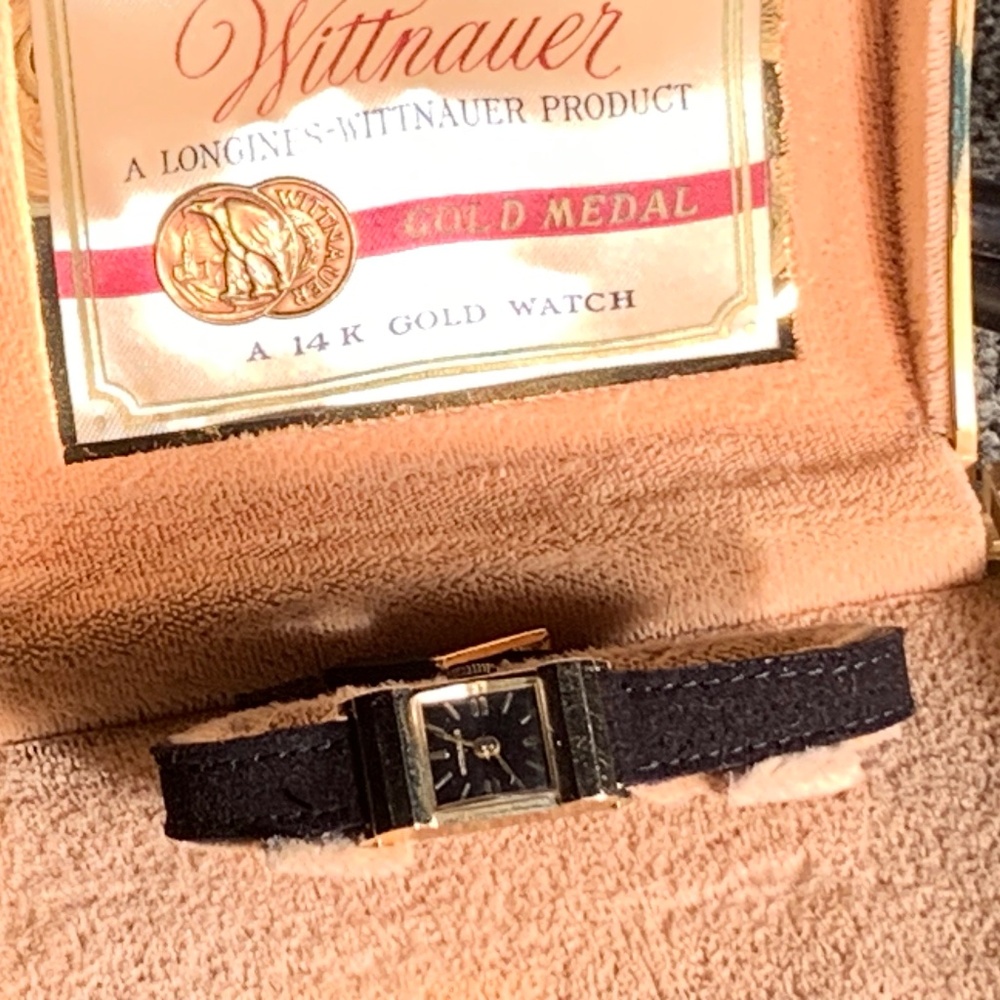 Longines Wittnauer  | 14k gold women’s wrist watch w/ original box